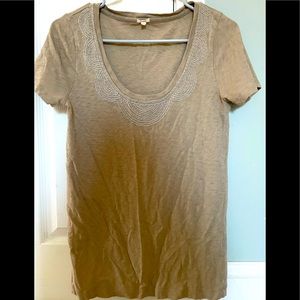 J. Crew glass embroidered t-shirt